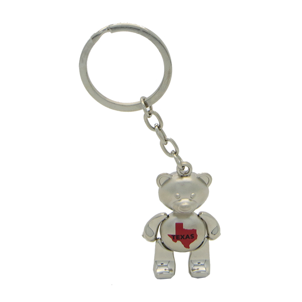 Texas Teddy Bear Metal Keychain – New Marco Polo