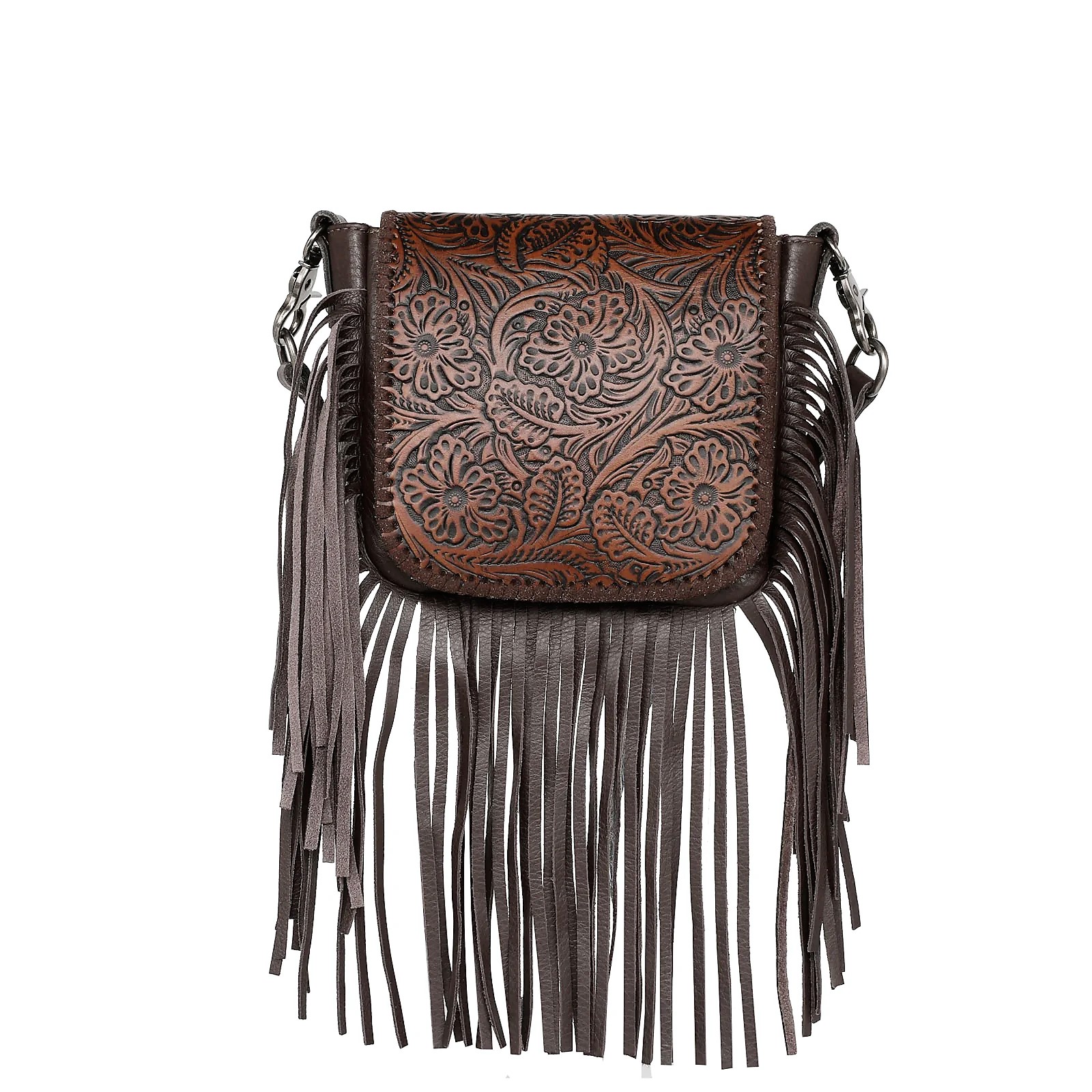 RLC-L159CF- Montana West Genuine Leather Tooled Collection Fringe ...